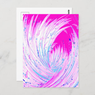 Roze horizon briefkaart