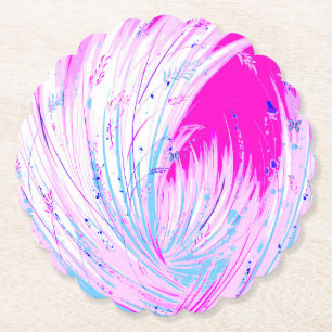 roze horizon kartonnen onderzetters