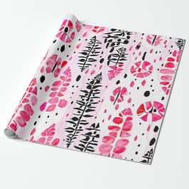 Roze horizonten: Indiaanse patronen Cadeaupapier