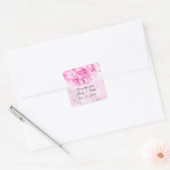 Roze hortensia bewaar de datum stickers hortensia1 (Envelop)