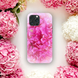 Roze Hortensia Bloesem iPhone 13 Pro Max Hoesje