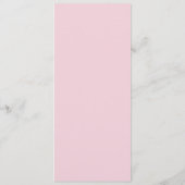 Roze Hortensia Klassiek Menu (Achterkant)