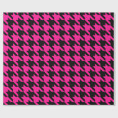 roze houndstooth cadeaupapier (Vlak)