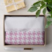 Roze Houndstooth Designer Chique Two Tone Tissuepapier (Geschenk)