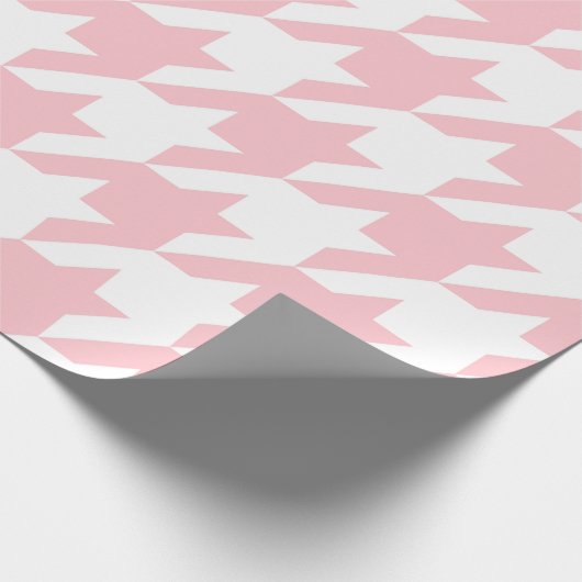 Roze houndstooth Pattern Cadeaupapier (Hoek)