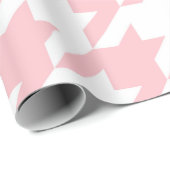 Roze houndstooth Pattern Cadeaupapier (Rol Hoek)