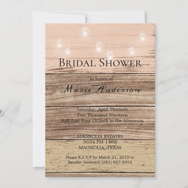 Roze hout en lantaarns (Voorkant)