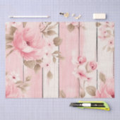 Roze Hout Shabby Chic Decoupage Print Tissuepapier (Craft)