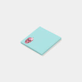 Roze huid met spin en geesten in ogen post-it® notes (Schuin)