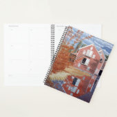 Roze huis in de herfst planner (Display)