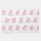 Roze hul Mam Hand Lettering Pattern Moederdag Theedoek (Horizontaal)