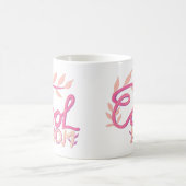 Roze hul Mam Handje Verhuur Moederdag Koffiemok (Center)