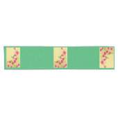 Roze Hummingbird Table Runner Korte Tafelloper (Horizontaal)