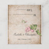 roze huwelijk (Buitenkant ongevouwen)