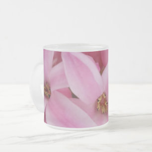 roze hyacineuze bloem matglas koffiemok
