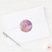 Roze Hyacint Bloemen Bruiloft Envelop Seal Ronde Sticker (Envelop)