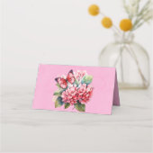 Roze Hydrangea Bijbel Boek Trouwtafel (Achterkant)