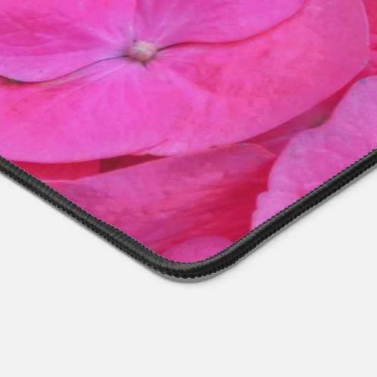 Roze Hydrangea Bloemblaadjes Desk Mat (Hoek)
