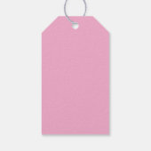 Roze Hydrangea Bloemen Cadeaulabel (Achterkant)