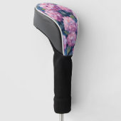 Roze Hydrangea Bloemen Golfheadcover (Schuin)