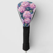 Roze Hydrangea Bloemen Golfheadcover (Voorkant)