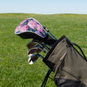 Roze Hydrangea Bloemen Golfheadcover (Insitu)