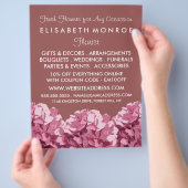 Roze Hydrangea, Bloemenindustrie Adverteren Flyer (Hand)