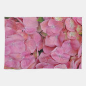 Roze hydrangea Blossom Flowers Kitchen Towel Theedoek (Horizontaal)