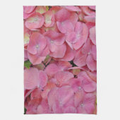 Roze hydrangea Blossom Flowers Kitchen Towel Theedoek (Verticaal)