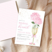 Roze Hydrangea Bruids Brunch Gouden Champagne
