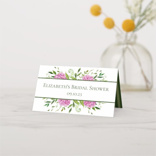 Roze Hydrangea Bruidssalon  (Achterkant)