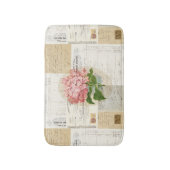 Roze Hydrangea Franse Ephemera Rug Badmat (Voorkant Verticaal)