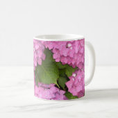 Roze hydrangea koffiemok (Voorkant rechts)