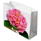 Roze hydrangea large cadeauzakje (Achterkant Gekanteld)
