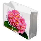 Roze hydrangea large cadeauzakje (Voorkant Gekanteld)