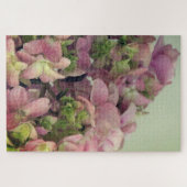 Roze hydrangea legpuzzel (Horizontaal)