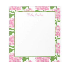 Roze Hydrangea Pattern Notitieblok