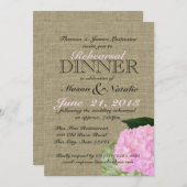 Roze Hydrangea repetitie diner 5x7 Kaart (Voorkant / Achterkant)