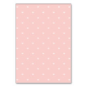 Roze Hydrangea Ribbon DIY Tent Place Card Kaart (Achterkant)