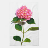 Roze hydrangea roze bloem roze florale bloem theedoek (Verticaal)