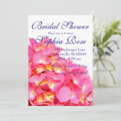 Roze Hydrangea roze bloemenbloem Vrijgezellenfeest Kaart (Staand voorkant)