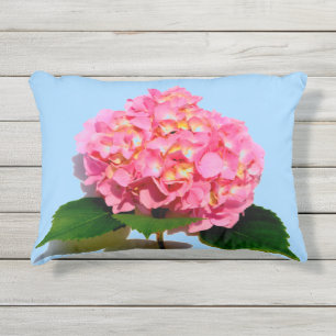 Roze hydrangea roze florroze bloem buitenkussen