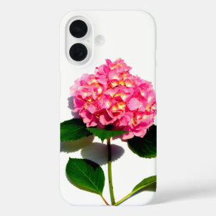 Roze hydrangea roze florroze bloem iPhone 16 hoesje