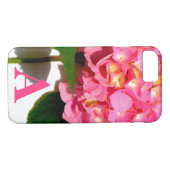Roze hydrangea roze florroze bloem Case-Mate iPhone case (Achterkant (Horizontaal))