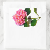 Roze hydrangea roze florroze bloem rechthoekige sticker (Tas)