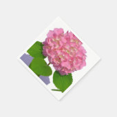 Roze hydrangea roze florroze bloem servetten (Hoek)
