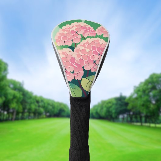 Roze Hydrangea Struik Golfheadcover