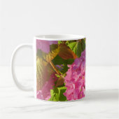 Roze Hydrangea's Koffiemok (Links)