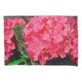 Roze hydrangeas kussensloop (Voorkant-Links)