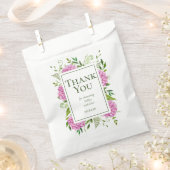 Roze Hydrangeas Meisje Baby shower Dank u Bedankzakje (Geknipt)